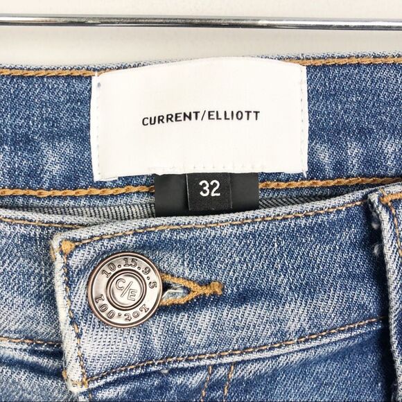 CURRENT/ELLIOTT | Stiletto Seamed High Waist Ankle Skinny Jeans Women’s Size 32 - Picture 7 of 12